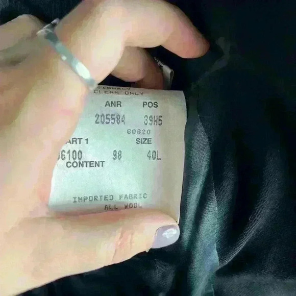 BOSS Hugo Boss Men’s 40L Black Blazer Suit Top Wool Lined Collar Business Sleek - Picture 11 of 12